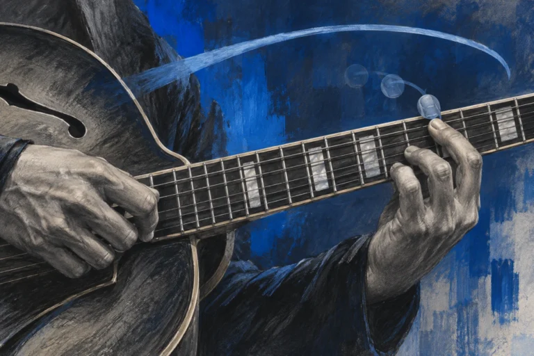 Original editorial illustration for All Of Me: diagonal close detail.