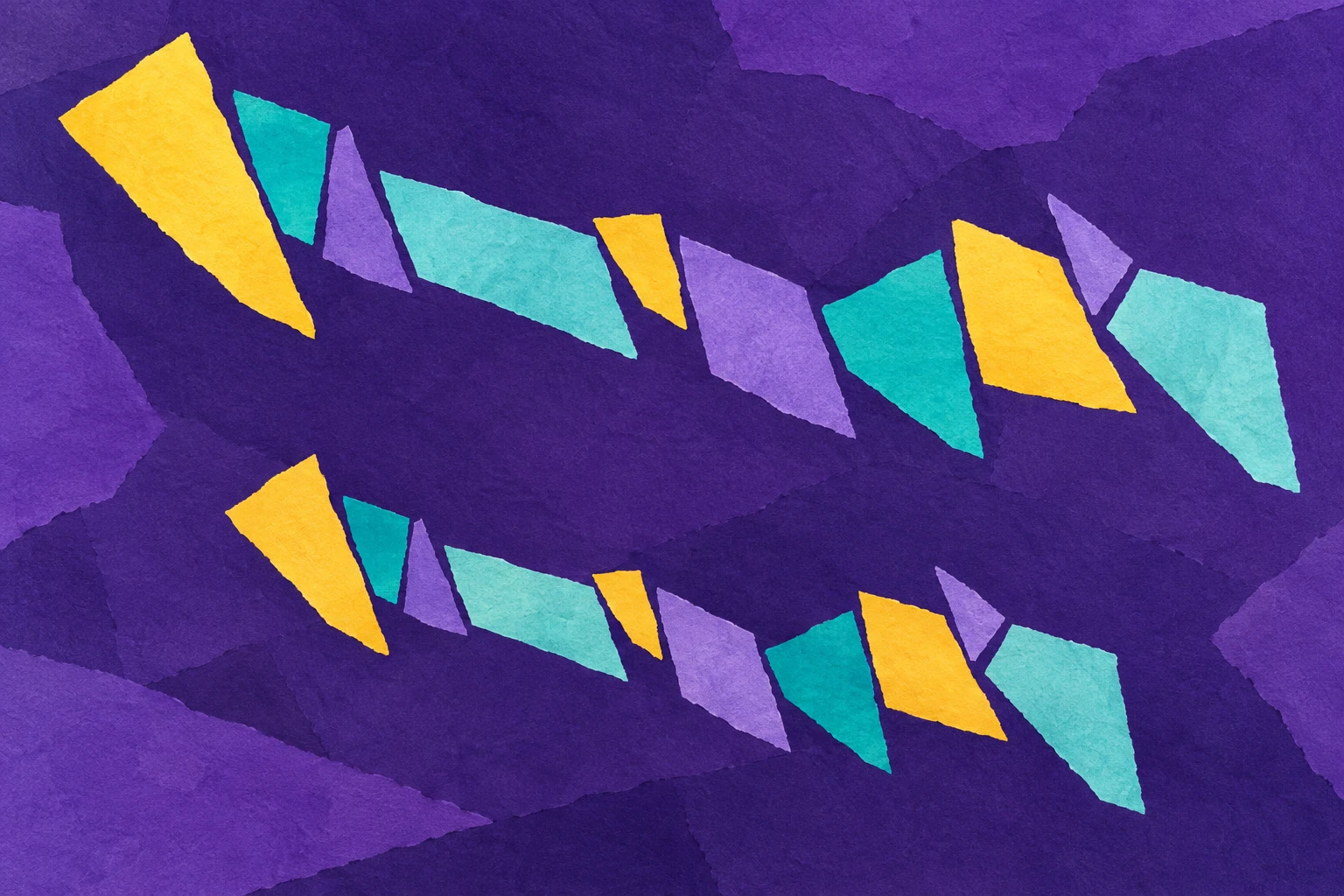 Original editorial illustration for Liza: two translated shape groups.
